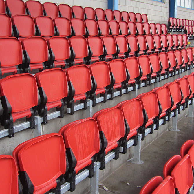 Shildon sports centre spectator seating project 5