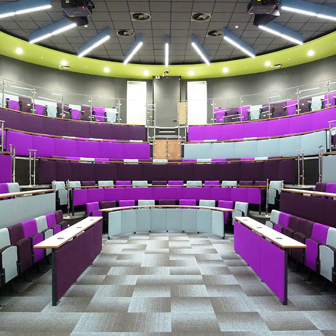cardiff university lecture room seating installation 3