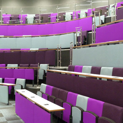 cardiff university lecture theatre seating project installation 7