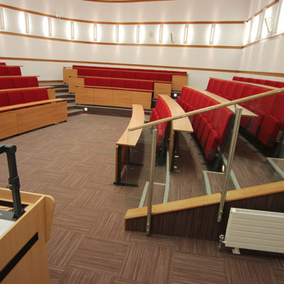 durham law school harvard style seating project installation 4