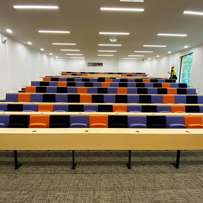 kent and medway nhs partnership trust lecture theatre seating case study 1