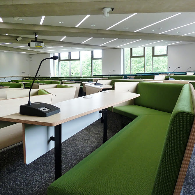 kent university collaborative bench seating installation 6