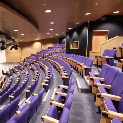 leeds beckett university auditorium seating installation 3