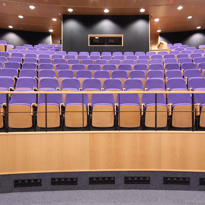 leeds beckett university auditorium seating project installation 6