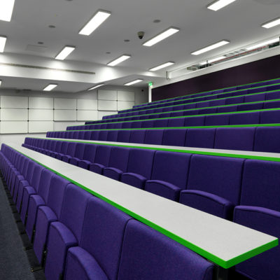 manchester university lecture theatre seating project installation 4