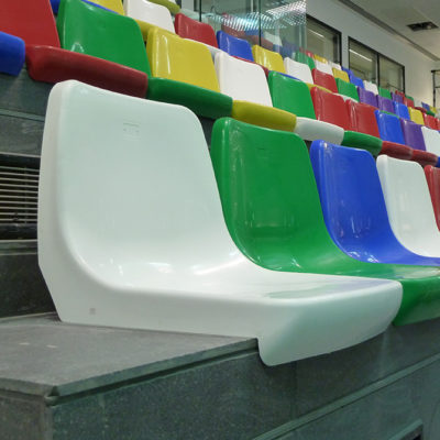 michael woods leisure centre spectator seating project installation 3